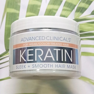 เคราติน บำรุงเส้นผม สำหรับผมแห้งเสีย Keratin Sleek + Smooth Hair Mask 340g (Advanced Clinicals®)