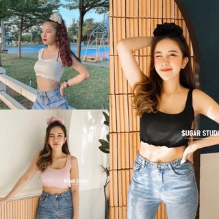 🫦🔥ขาย👚Dee  shop🔥🔥🫦ครอปกล้ามผ้าร่องญี่ปุ่น สุดแซ่บบบบบ