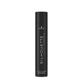 Schwarzkopf Super Hold Hairspray Professional Silhouette 500ml. สเปรย์ฝุ่นชวาร์สคอฟ แต่งทรงผม ให้อยู่ทรง สูตรบางเบา