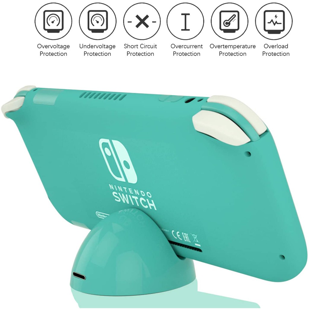 เครื่องชาร์จสําหรับแท่นชาร์จ Nintendo Switch Lite สําหรับ Nintendo Switch Lite Turquoise