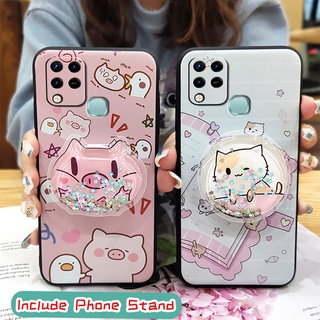 เคสโทรศัพท์มือถือลายการ์ตูนทรายกันกระแทกสําหรับ Infinix X689/X689C/Hot 10S/Hot 10T