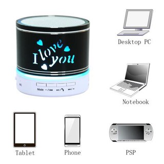 อ่านกติกาก่อน ลำโพงบลูธูท+usb/fd card" I LOVE YOU" DESIGN PORTABLE BLUETOOTH STEREO SPEAKER