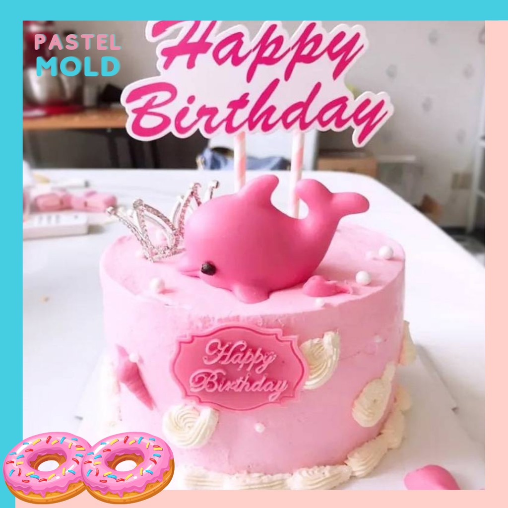 Mold Pastel พิมพ์ซิลิโคนปลาโลมา3D ทำวุ้น ช๊อคโกแลต ตกแต่งเทียนหอม สุดปัง สุดน่ารักมาก รีบมาตำกันนะจ๊ะ  #ห้ามพลาด !!