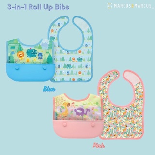 Marcus &amp; Marcus 3-in-1 Fold Up Bibs ผ้ากันเปื้อน