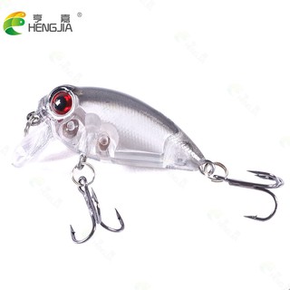 Hengjia เหยื่อตกปลา 4 ซม . 3 . 5 กรัม 1 ชิ้น Mini Hard Plastic Crankbait Floating Fishing Lures Diving Depth 0.2-0.5m