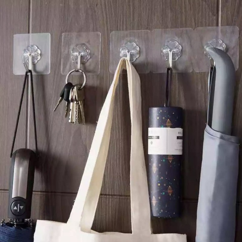 【จัดส่งจากกทม🚚】พร้อมส่ง! ตะขอแขวนติดผนัง ตะขอแปะผนัง ตะขออเนกประสงค์ ติดกำแพง ติดเพดาน ตะขอแขวน ตะขอแขวนติดผนัง - รูปที่ 2