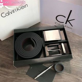 Calvin Klein Belt and Buckle Set ของแท้ ราคาถูก