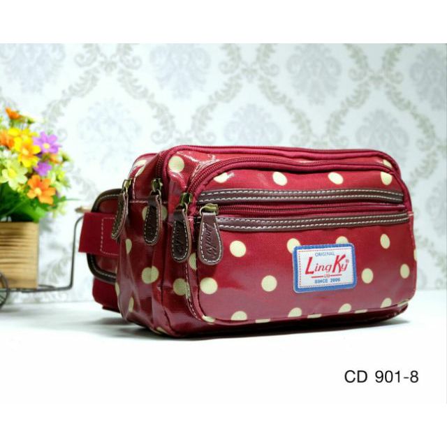 LK-13 (CD 901) กระเป๋าคาดเอวลายสวย ราคาไม่แพง