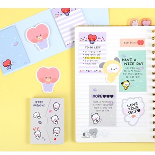 สติกเกอร์ ลายการ์ตูน KPOP BTS BT21 น่ารัก 7 แบบ สําหรับตกแต่งสมุดไดอารี่ สมุดไดอารี่ Diy