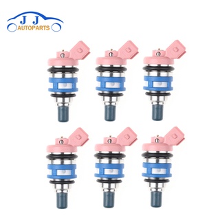 6 PCS 16600-85E06 1660085E06 For Nissan Maxima II (J30) 3.0 i Saloon 1988-1994 Fuel Injector 16600-21V02/1660085E01/1660