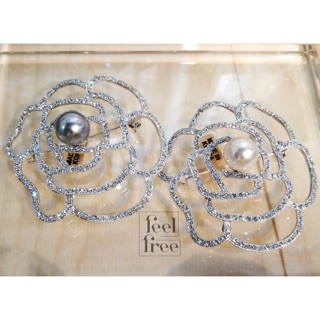 Camelia Pearl Brooch