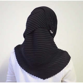 Istubbrok pleated hijab ผ้าคลุมพลีทแบรนด์ Istubbrok ผ้าคลุมสามเหลี่ยมอัดพลีท ฮิญาบอัดพลีท พลีทแน่น ซักเครื่องได้