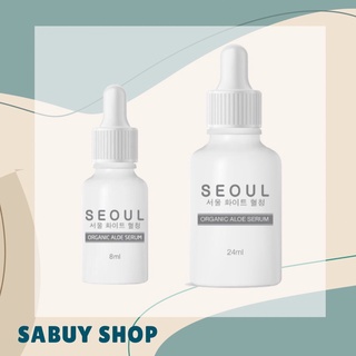 แท้-ส่งไว📢 Seoul Organic Aloe Serum โซล อโลเวร่าเซรั่ม กล่องขาว