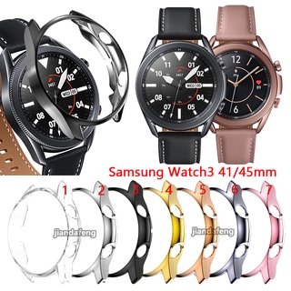 เคสใสกันรอย TPU Electroplate สำหรับ Samsung Galaxy Watch 3 41mm 45mm