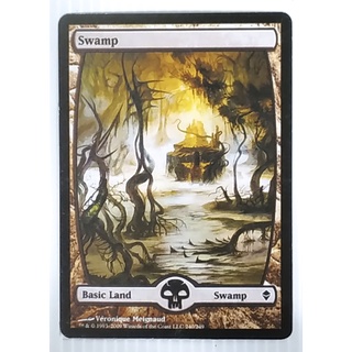 MTG Card Black Core - Modern Set - Basic Land - Swamp 240/249 (Magic: The Gathering - English Proxy Card)