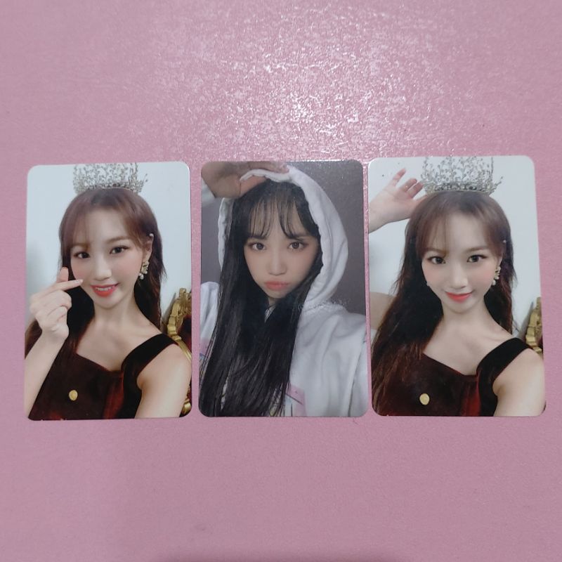 Putih Pc chaewon เสื้อฮู้ดสีขาว sc3 i am crown nesthae bloomiz izone photocard