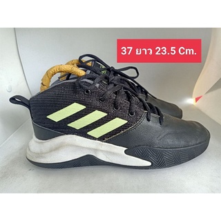 Adidas แท้ Size 37 ยาว 23.5 รองเท้ามือสอง ผ้าใบ แฟชั่น ทำงาน ลำลอง เที่ยว เกรด A+(P)