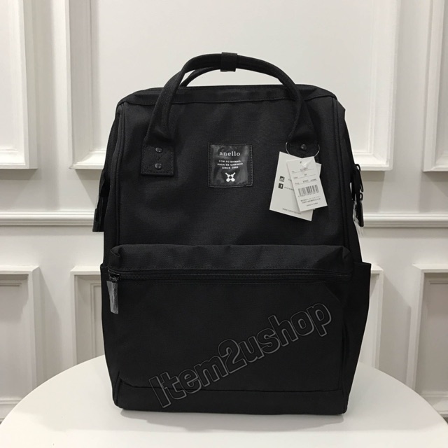 กระเป๋าanello limited &amp; labtop all black backpack แท้ 💯