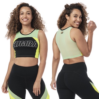 Zumba Mesh Crop Tank (เสื้อกล้ามครอปออกกำลังกายซุมบ้า)