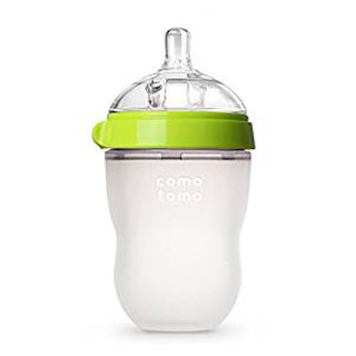 ขวดนมเสมือนจุกนมแม่ Comotomo Baby Bottle   สีเขียว