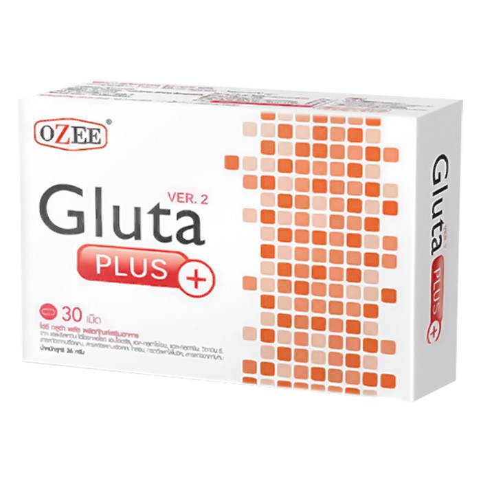 [หมดอายุ 02/2027] Ozee Gluta Plus (30 เม็ด) โอซี กลูต้า พลัส Version 2 ขาวเร็วกว่าเดิม 2 เท่า