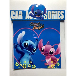 สติกเกอร์สูญกาศ ติดแผ่นป้ายภาษี พรบ. รถยนต์ #stitch angel