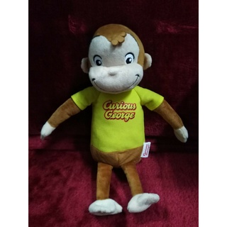 ตุ๊กตาลิงแสนรู้ Curious George ขนาด 13.5 นิ้ว สินค้าลิขสิทธิ์ pre-owned