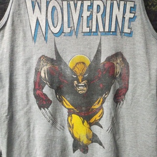 เสื้อยืดกล้าม Usa ลายการ์ตูน Marvel Wolverine Size S-M.อก19/ยาว27