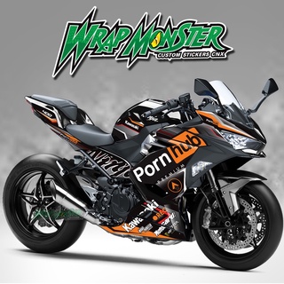 สติ๊กเกอร์แต่งลายรถ Kawasaki Ninja 400 รอบคัน ลาย Por*Hub