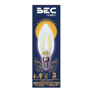 BEC - VINTAGE-C หลอด LED 2W/2700K  ( แพ็คละ 4 ชิ้น )