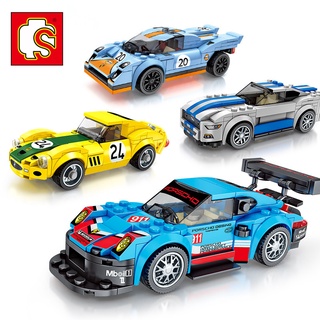 Mega Toys  เลโก้รถ  SEMBO BLOCK 607017-20 เลโก้ รถ แข่ง ขายยกเซ็ต 4 แบบ Famous Car