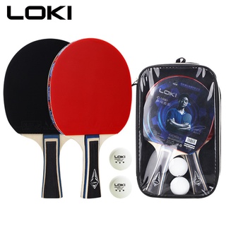 Loki C1000 ไม้ปิงปอง พร้อมใบมีดไม้ 5 ชิ้น และยาง ITTF 2 ชิ้น