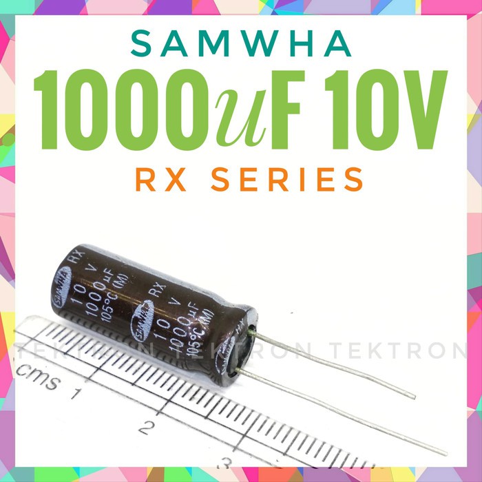 Samwha 1000uF 10V RX series recap 105C