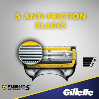 ยิลเลตต์ ฟิวชั่น โปรชิลด์ ใบมีดโกน แพ็ค 4 ชิ้น Gillette Fusion Proshield Blade 4 Cartridges Refills