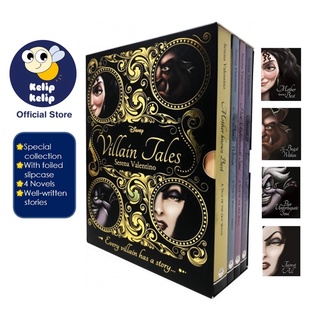 ชุดหนังสือนิทาน Disney Villain Tales Beauty &amp; TheBeast Little Mermaid Snow White 4 เล่ม สําหรับผู้ใหญ่