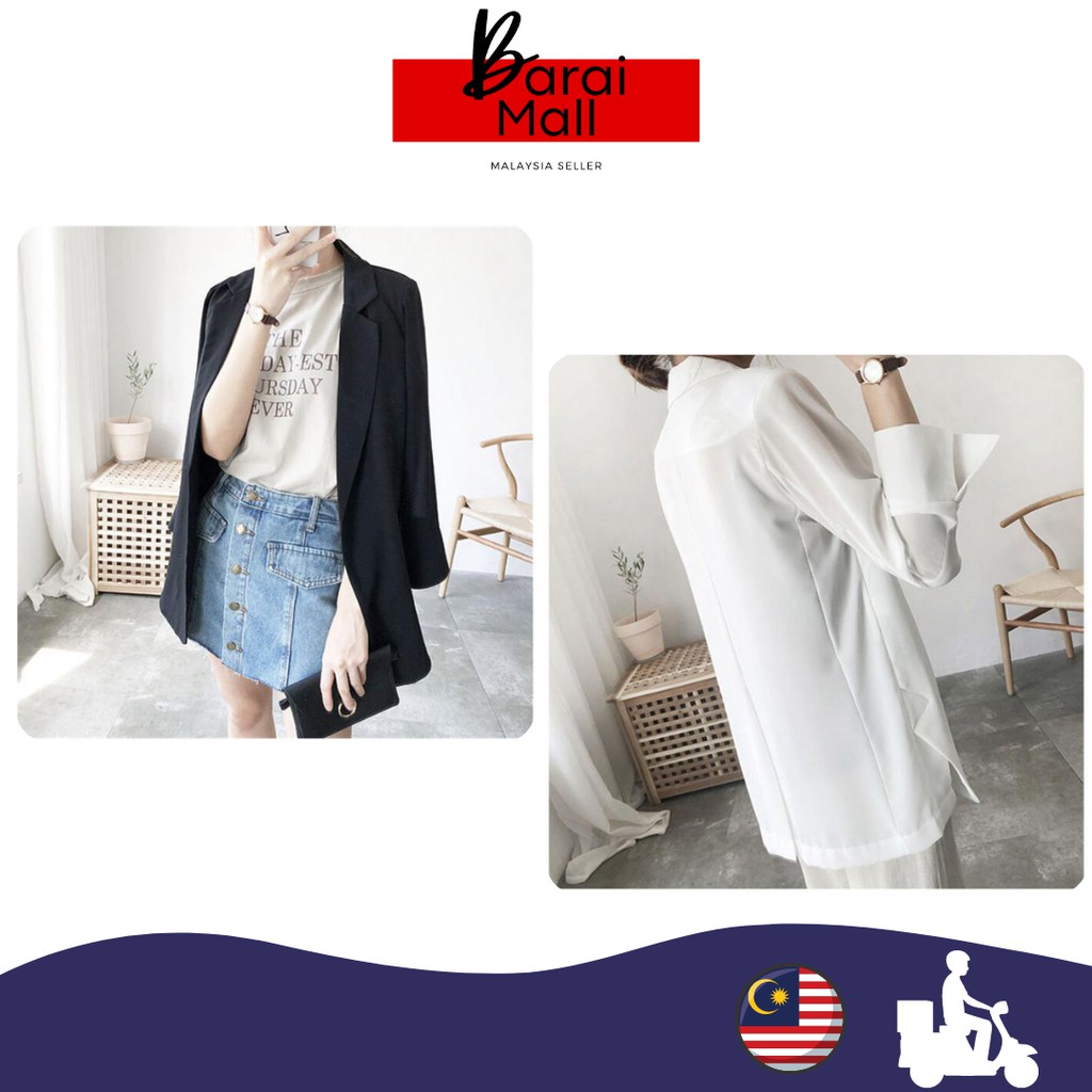 ผู้หญิง Blazer อย่างเป็นทางการเกาหลีแฟชั่น Blazer Casual Office Coat