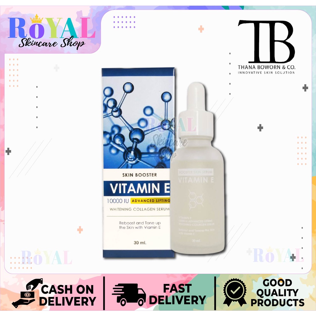 TB Skin Booster Vitamin E 10000 IU ADVANCED LIFTING Whitening Collagen Serum 30ml