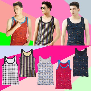 เสื้อกล้าม แบรนด์ CUA เนื้อผ้า Cotton ลายพิมพ์ ใส่สบาย