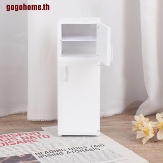 【GOGOHOME】เฟอร์นิเจอร์ตู้เย็นจิ๋ว สําหรับบ้านตุ๊กตา 1/12 1 ชิ้น