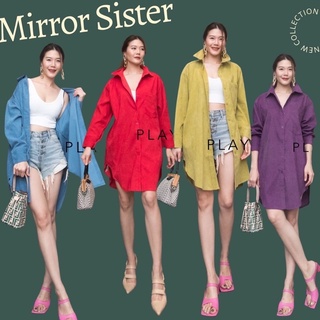 Mirrorsister’s iBetta SHiRt #11901.4 เดรสเชิ้ต เชิ้ตยาว เดรสเชิ้ตผ้าลูกฟูก เชิ้ตคลุม เชิ้ตสีสดใส เชิ้ตแฟชั่น