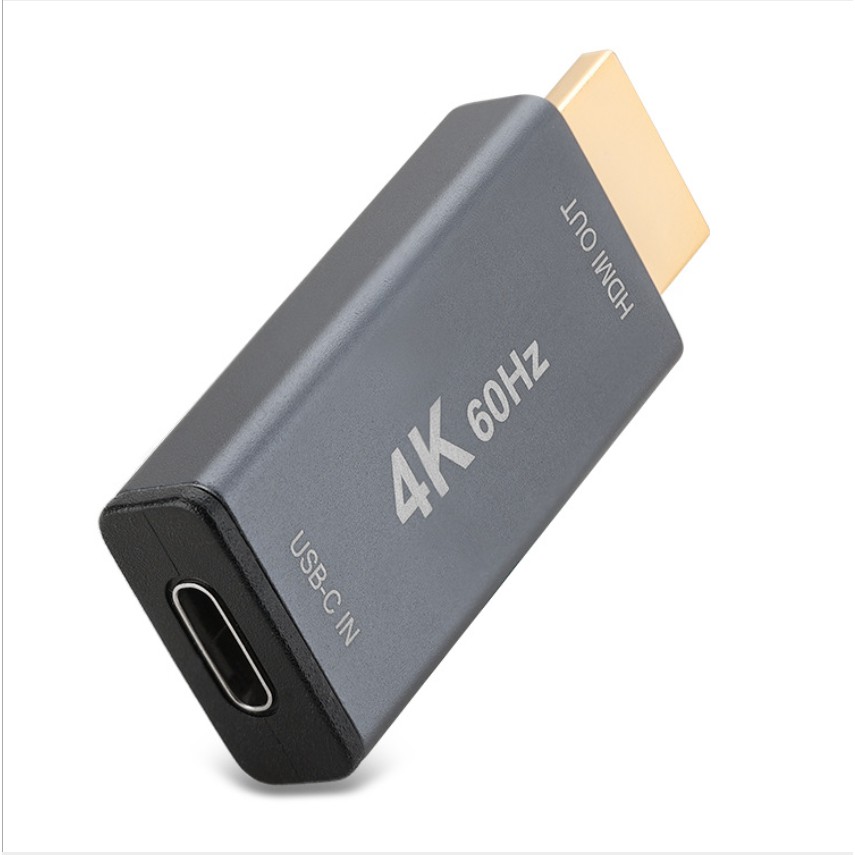 อะแดปเตอร์ USB-C 3.1 หญิงเป็น HDMI ชาย, Thunderbolt 3 ถึง HDMI 4K 60Hz Type C 3.1 อินพุตเป็นอะแดปเตอร์เอาต์พุต HDMI