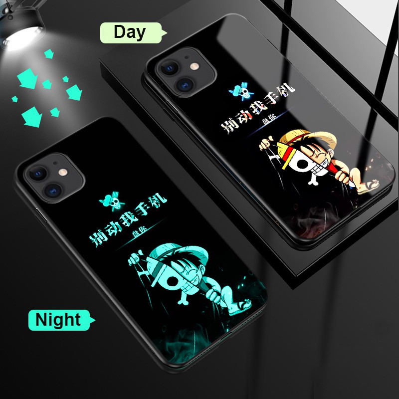 iPhone 12 Case Night Glowing Anime Naruto Sasuke Glass Cases iPhone 12 Pro iPhone 11 11 Pro iPhone 11 Pro Max iPhone 6 6