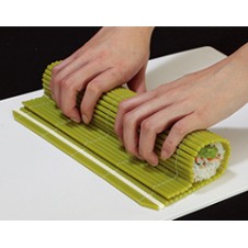 เสื่อห่อซูชิHasegawaเสื่อม้วนซูชิพลาสติก/เสื่อม้วนซูชิกันเชื้อราMakisu Sushi Roll Mat(Made in Japan)