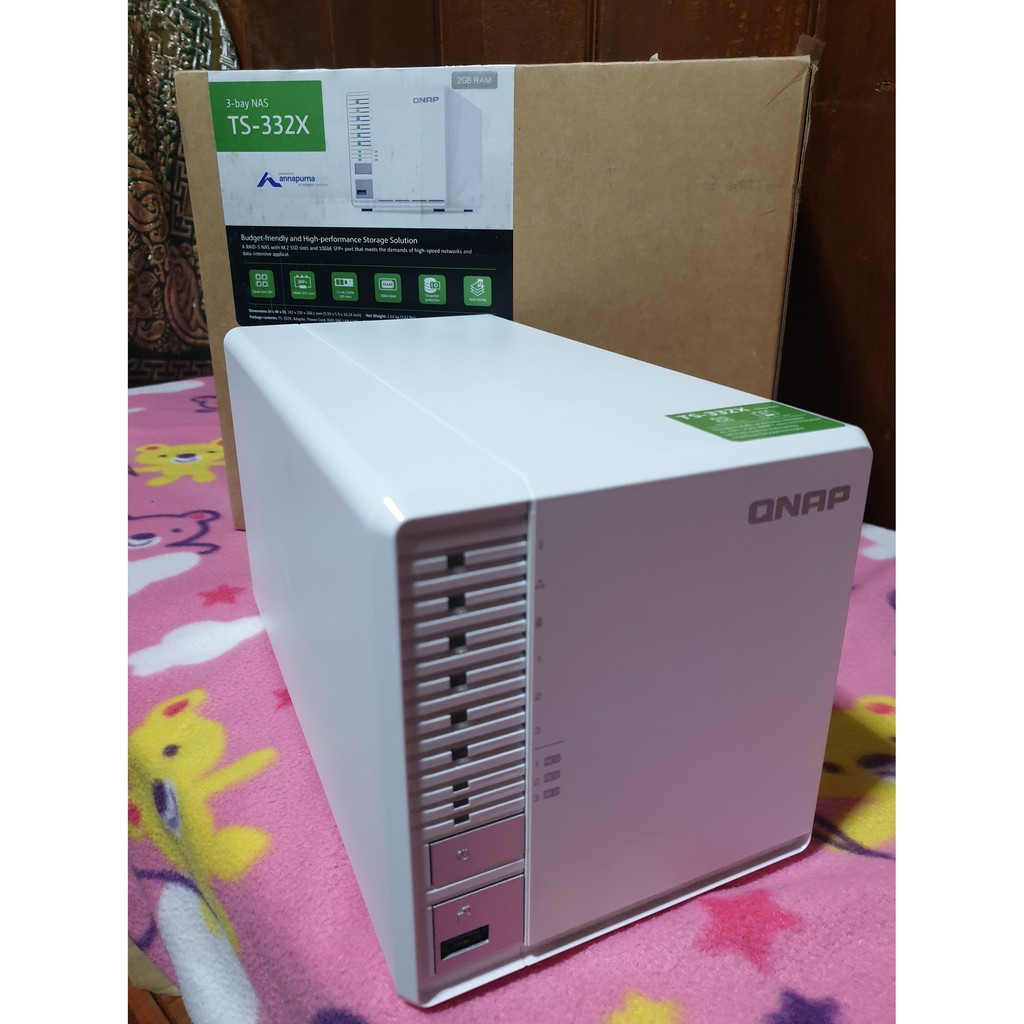 QNAP NAS รุ่น TS-332X / 3 BAYS / RAM 16GB / NO HDD (มือสองประกันเหลือ)