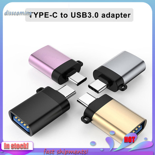 Dj_อะแดปเตอร์สายชาร์จ OTG USB 3.0 เป็น Type-C ขนาดเล็ก แบบพกพา สําหรับโทรศัพท์มือถือ แท็บเล็ต