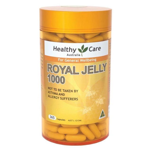 Healthy Care Royal Jelly 1000mg 365 Capsules