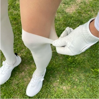 สต็อคกิ้งครึ่งถุงเท้าระดับหัวเข่า/เหนือหัวเข่า GAMSUNG KNEE SOCKS TIGHTS/OVER KNEE HIGH STOCKING L35801 - Love Green