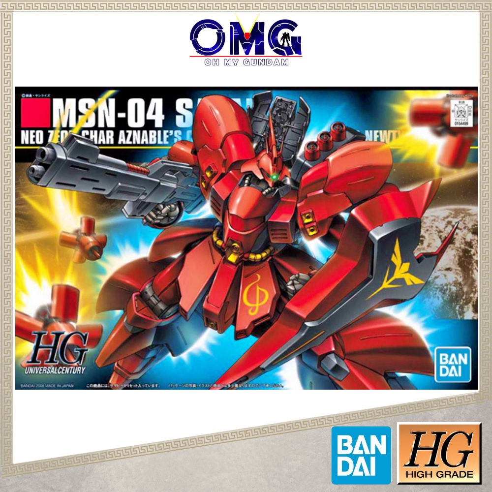 Bandai HGUC MSN-04 Sazabi Gundam HGUC Sazabi HG Sazabi HGUC Gundam Sazabi 1/144 Sazabi MSN04 Sazabi 