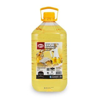 เอโร่ น้ำมันถั่วเหลือง 5 ลิตร x 1 แกลลอน Aroma soybean oil 5 liters x 1 gallon