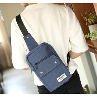 รุ่น NE838  กระเป๋าสะพายไหล่ คาดอก ผ้าcanvas